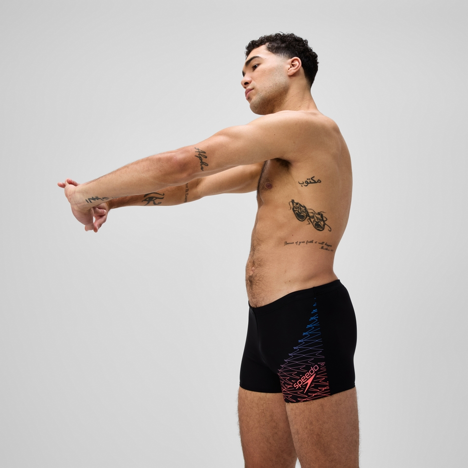 Herren Medley Aquashorts mit Logo Schwarz
