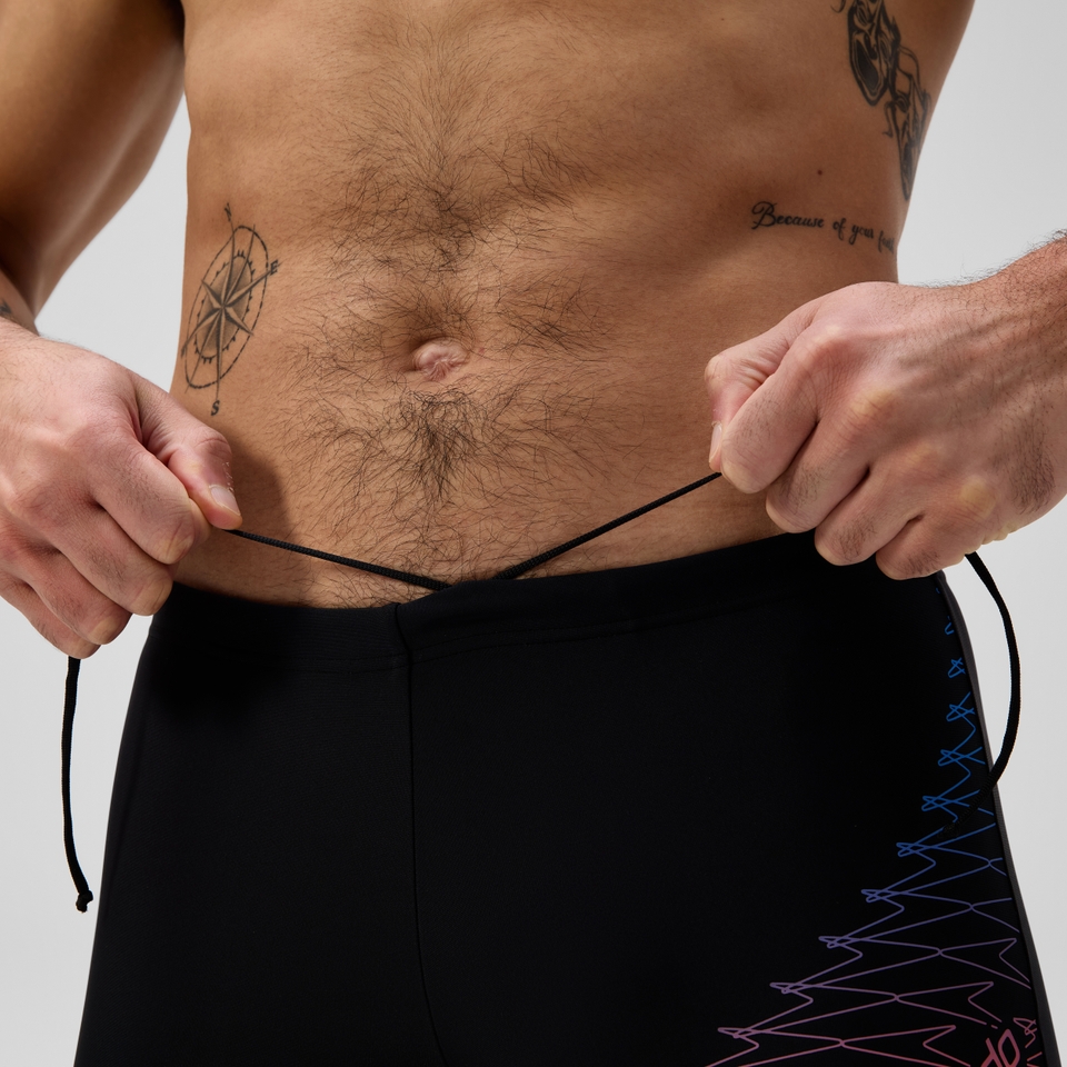 Herren Medley Aquashorts mit Logo Schwarz