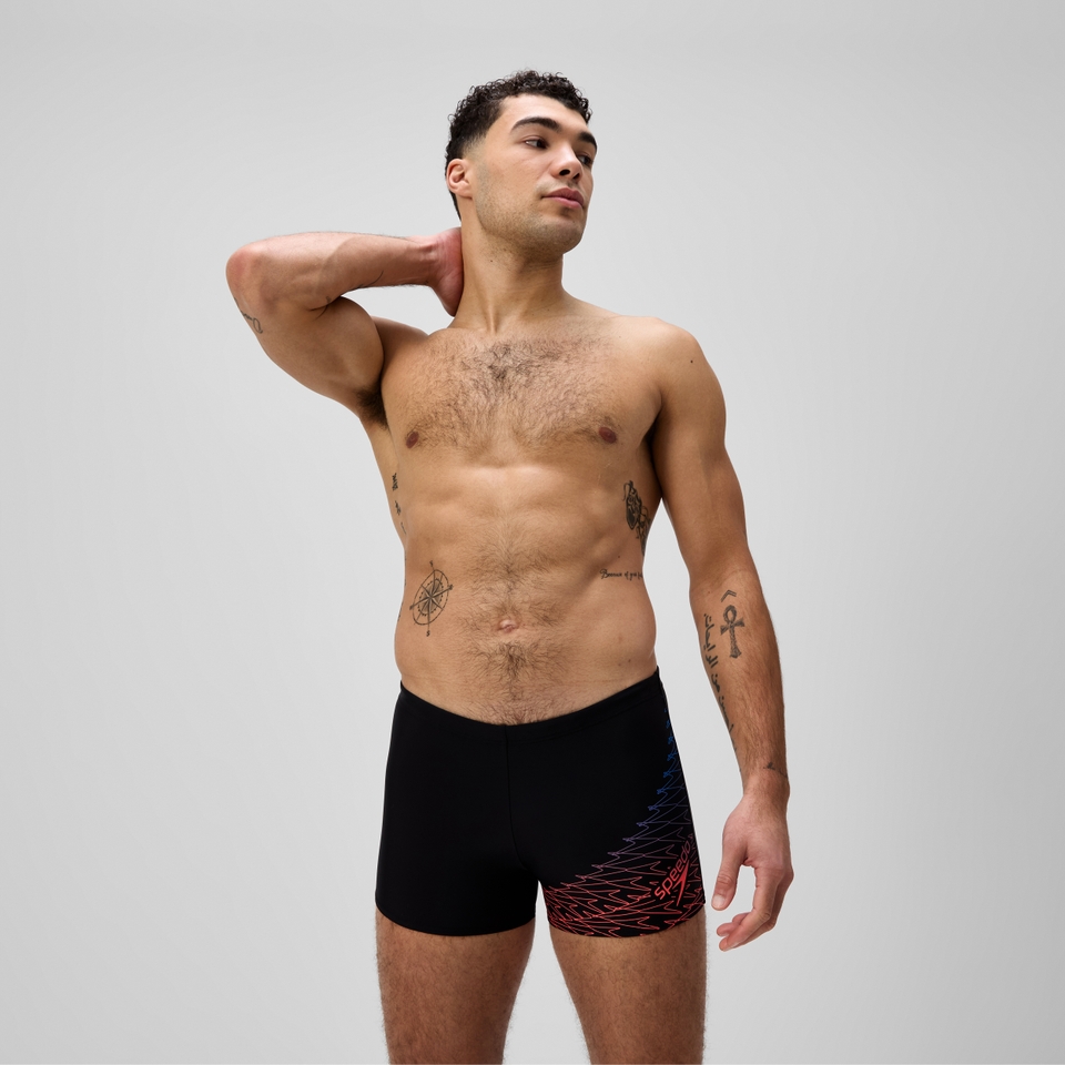 Herren Medley Aquashorts mit Logo Schwarz
