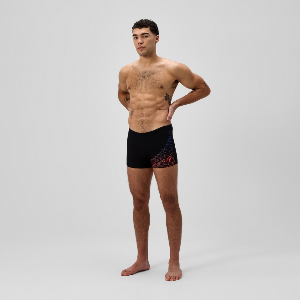 Herren Medley Aquashorts mit Logo Schwarz