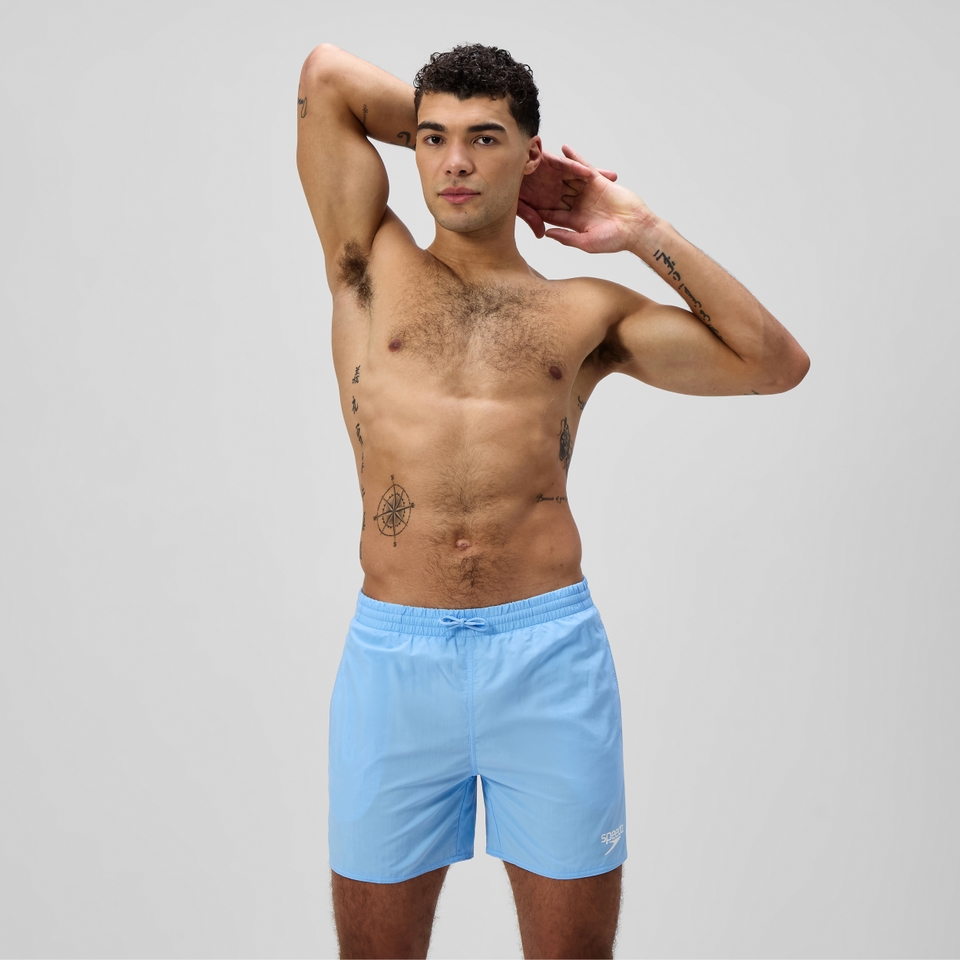 Men's Essential Solid 40cm Swim Shorts Blue