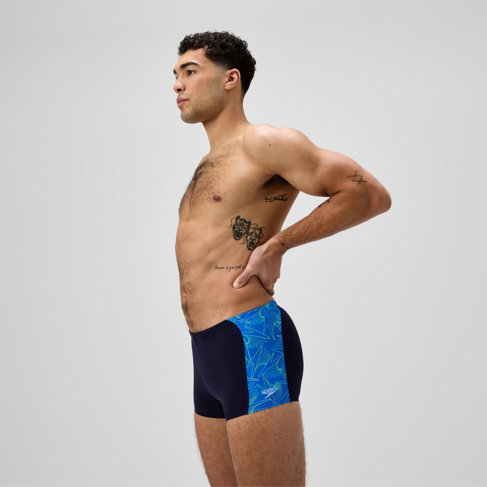Boxer de bain Homme Hyperboom Panel bleu marine/bleu