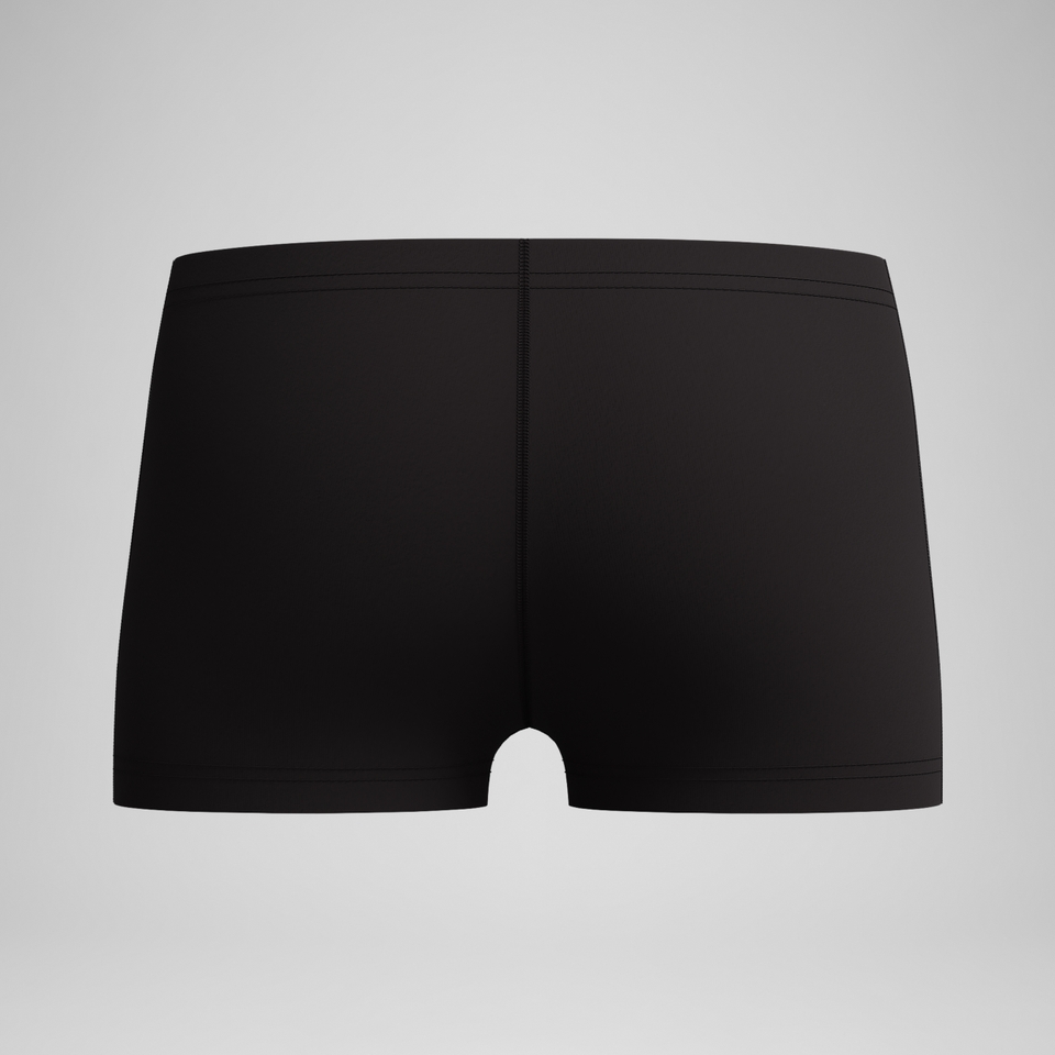 Jungen Medley Aquashorts mit Logo Schwarz/Orange