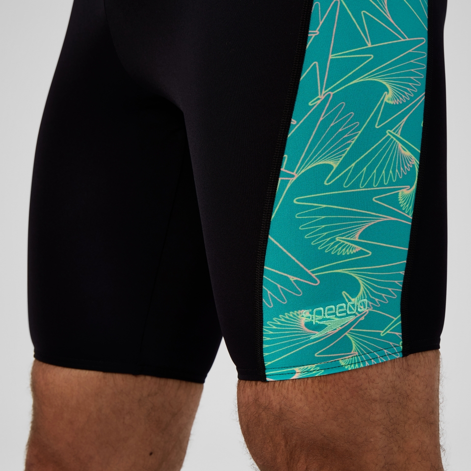 Herren Hyperboom Panel Schwimmhose Schwarz/Türkis