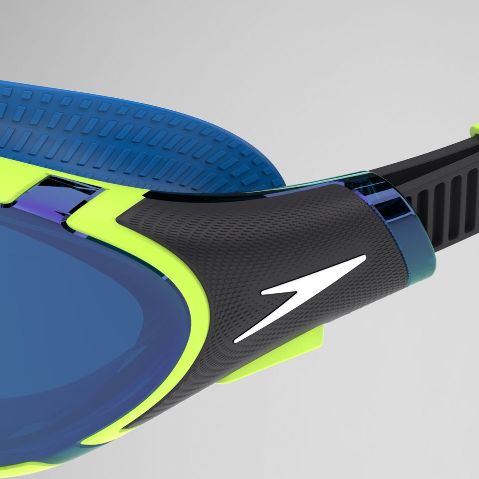 Lunettes de natation Adulte Biofuse 2.0 à effet miroir vert/bleu