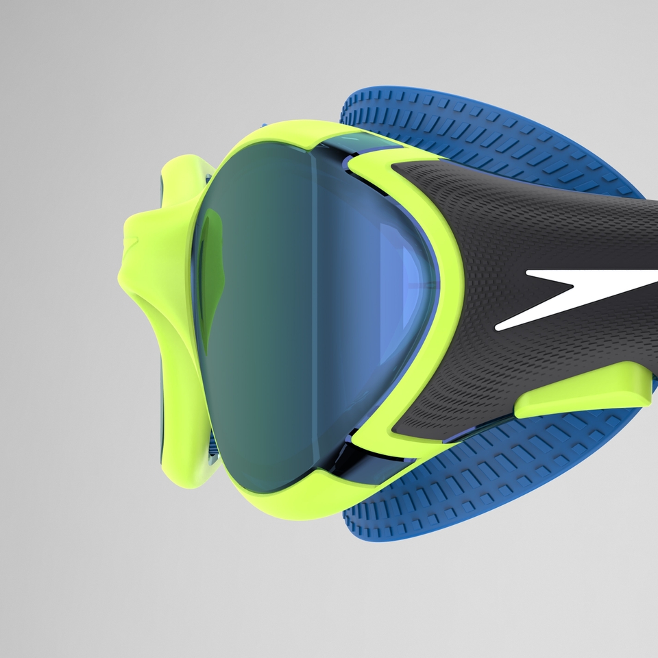 Lunettes de natation Adulte Biofuse 2.0 à effet miroir vert/bleu