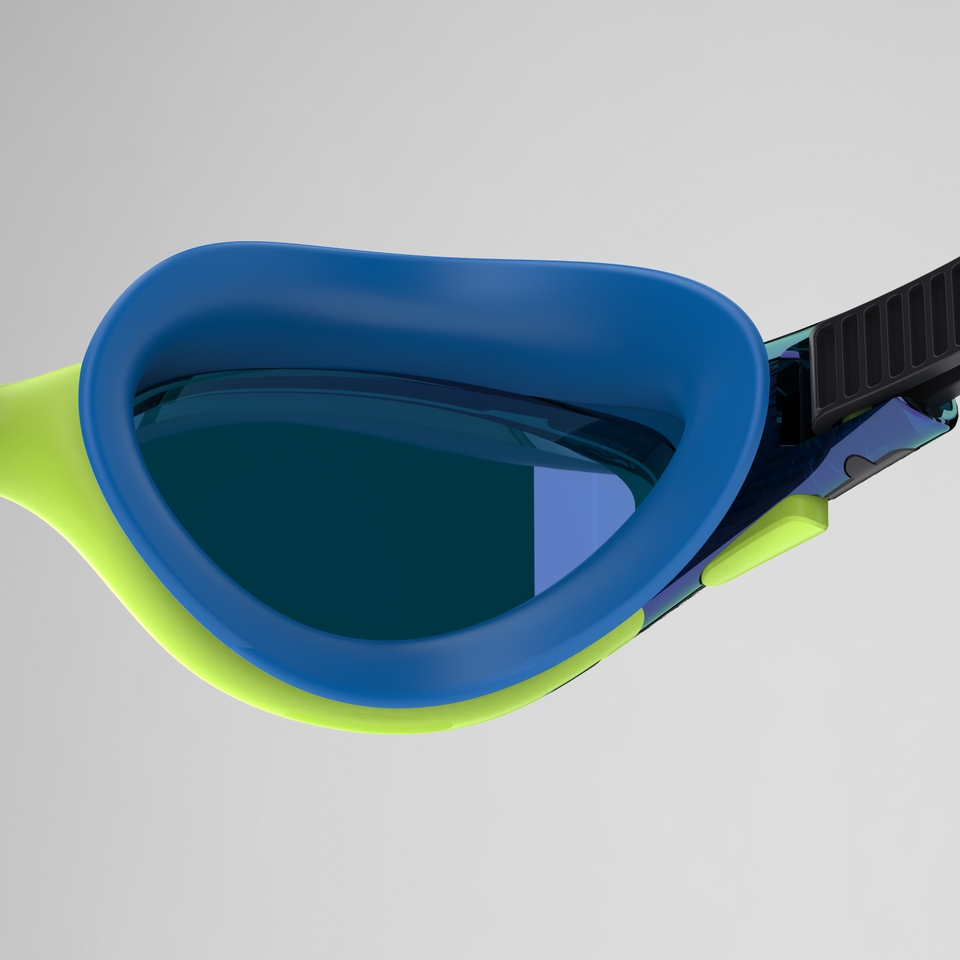Lunettes de natation Adulte Biofuse 2.0 à effet miroir vert/bleu