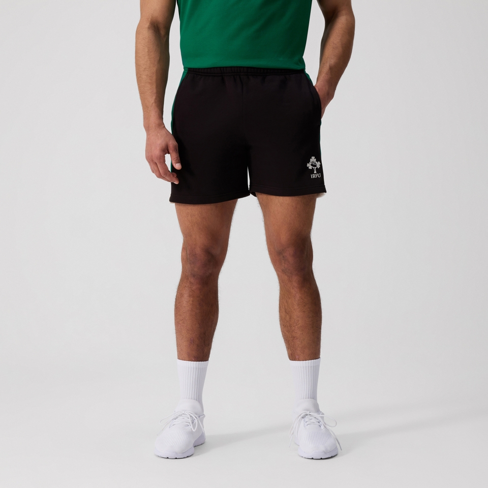 Mens Ireland Legends 7 Inch Shorts Black/Green/White