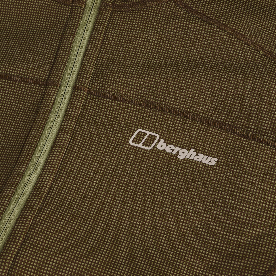 Men's Pravitale Mtn 2.0 Hooded Fleece Jacket  - Green/Brown