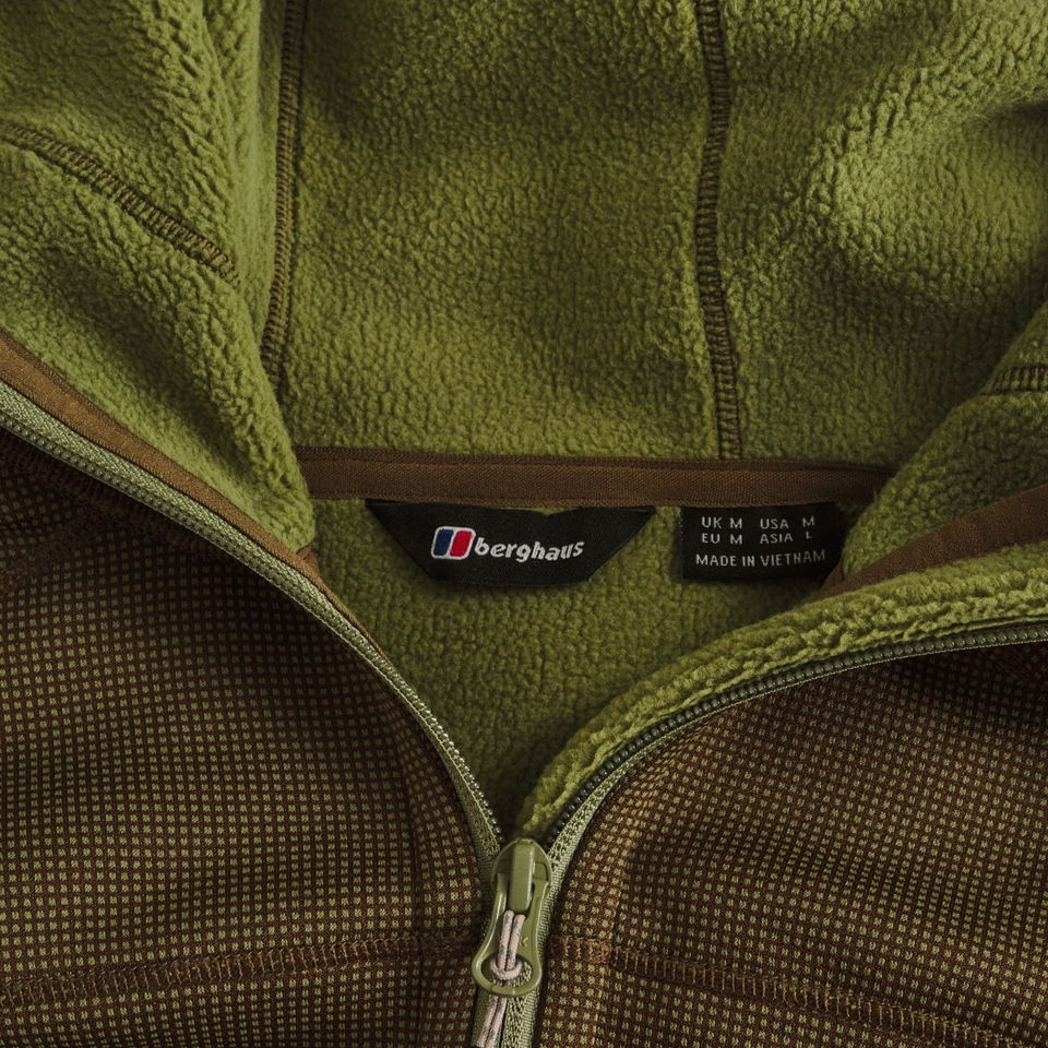 Men's Pravitale Mtn 2.0 Hooded Fleece Jacket  - Green/Brown