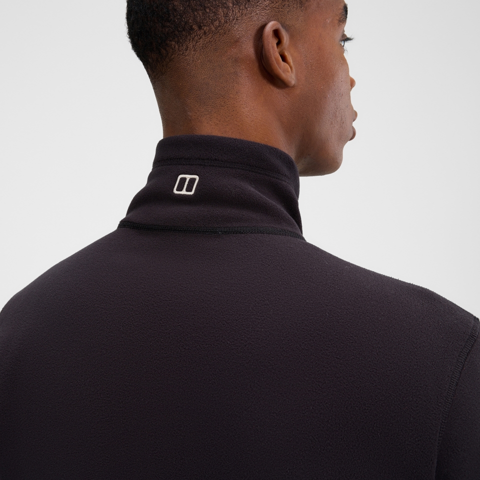 Men's Prism Micro Half Zip Polartec Fleece  - Black