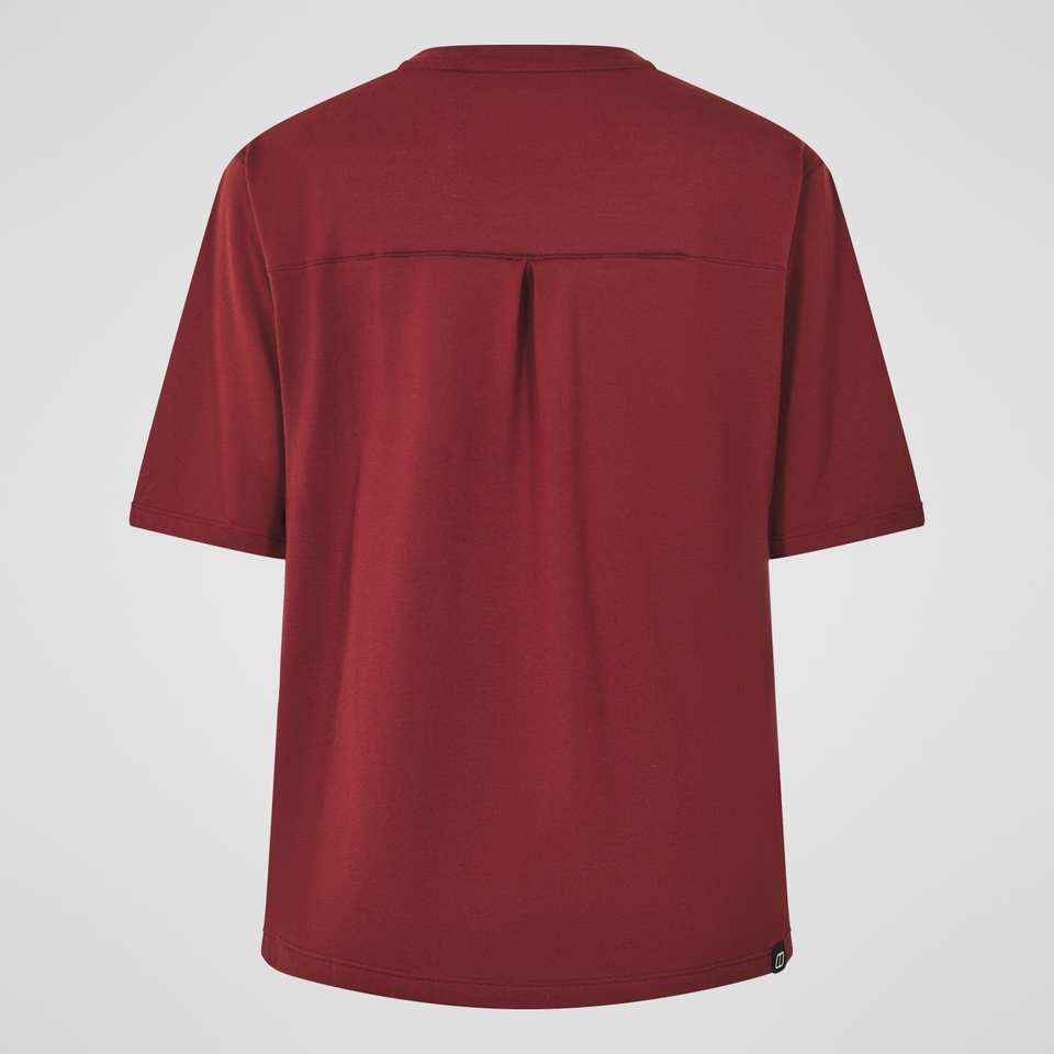 Women's Coneflower Short Sleeves Tee - Red