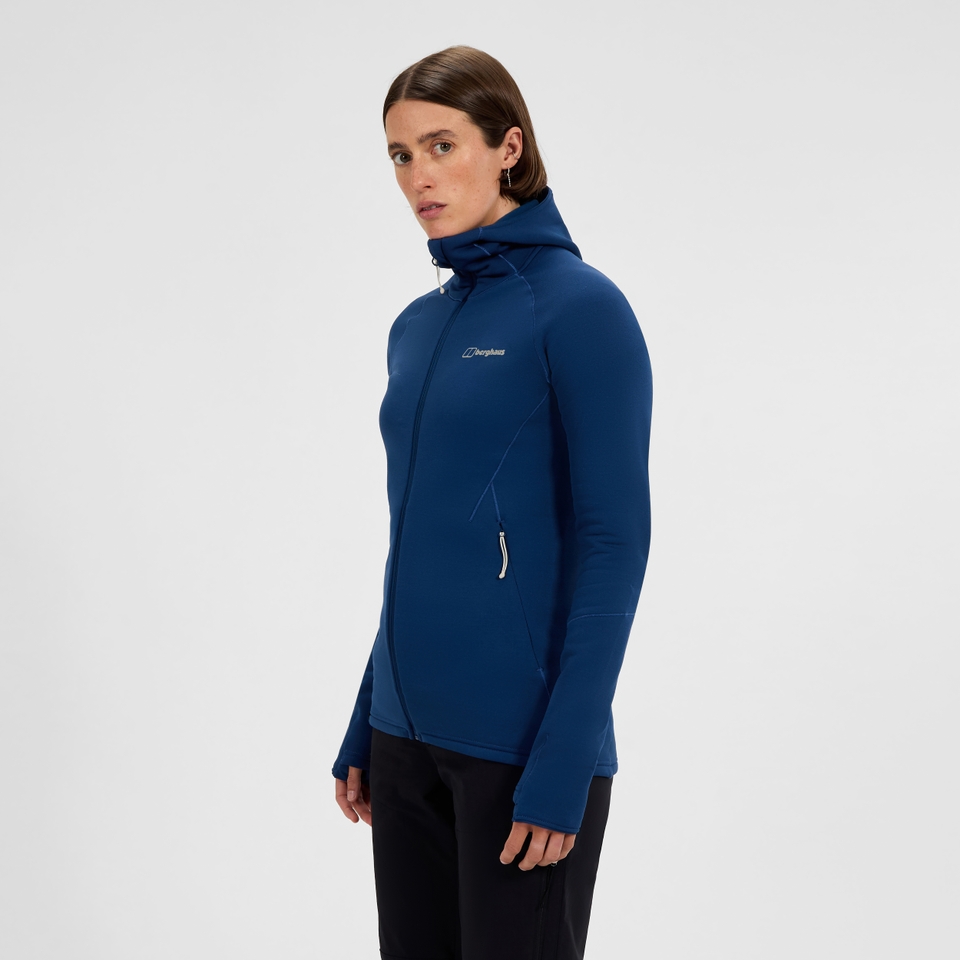 Women's Kinetic Powerstretch Hoody - Blue