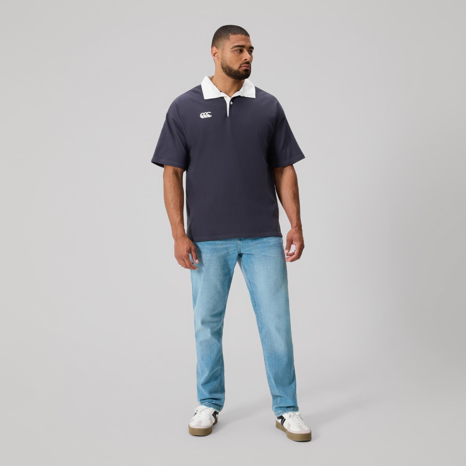 MENS FUNDAMENTALS SHORT SLEEVE RUGBY INDIA INK
