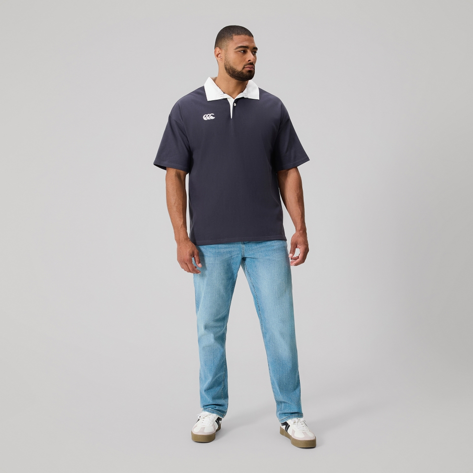 MENS FUNDAMENTALS SHORT SLEEVE RUGBY INDIA INK