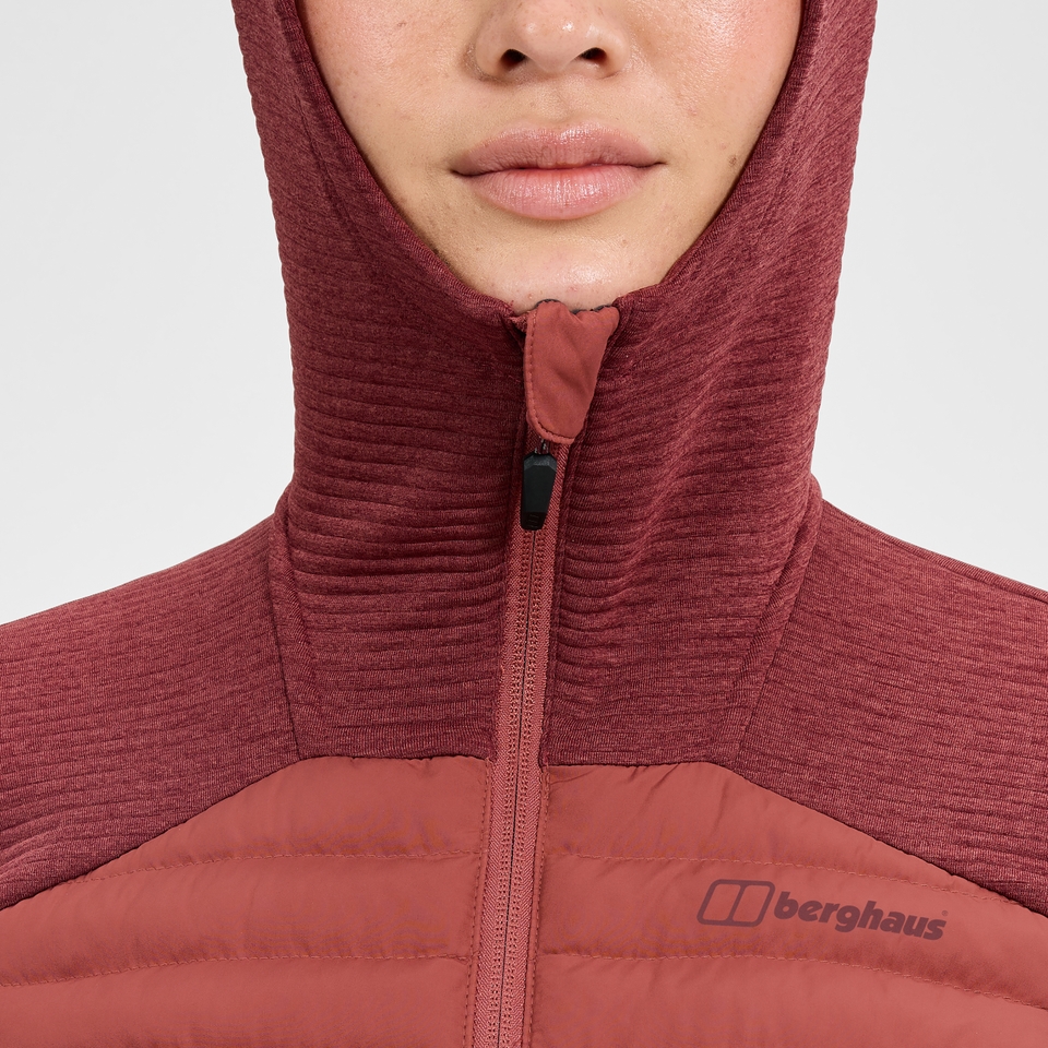 Women's Nula Hybrid Synthetic Insulated Jacket  - Red