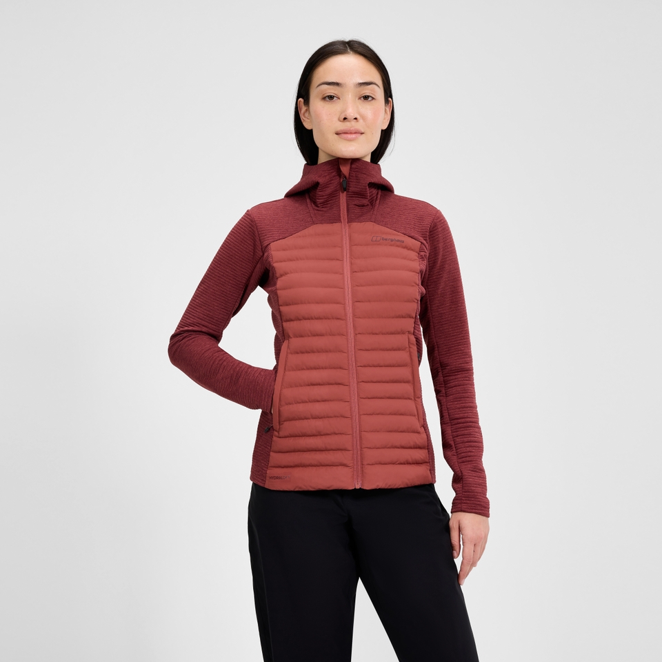 Women's Nula Hybrid Synthetic Insulated Jacket  - Red