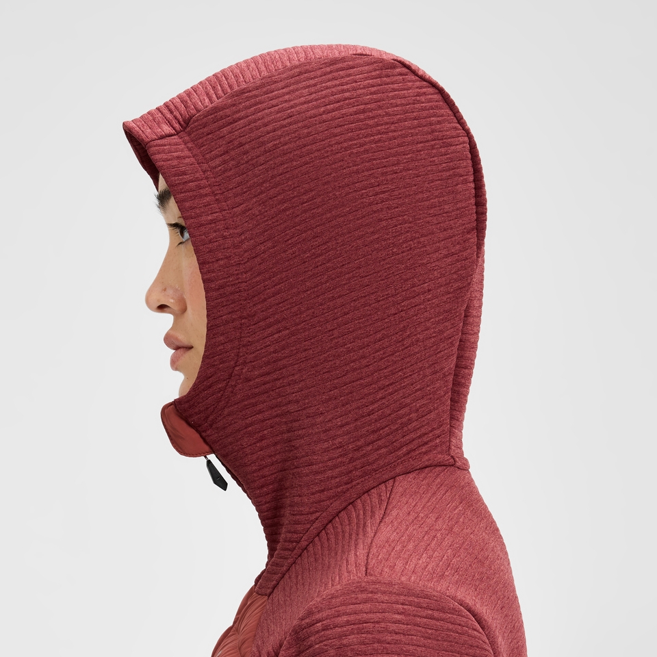 Women's Nula Hybrid Synthetic Insulated Jacket  - Red