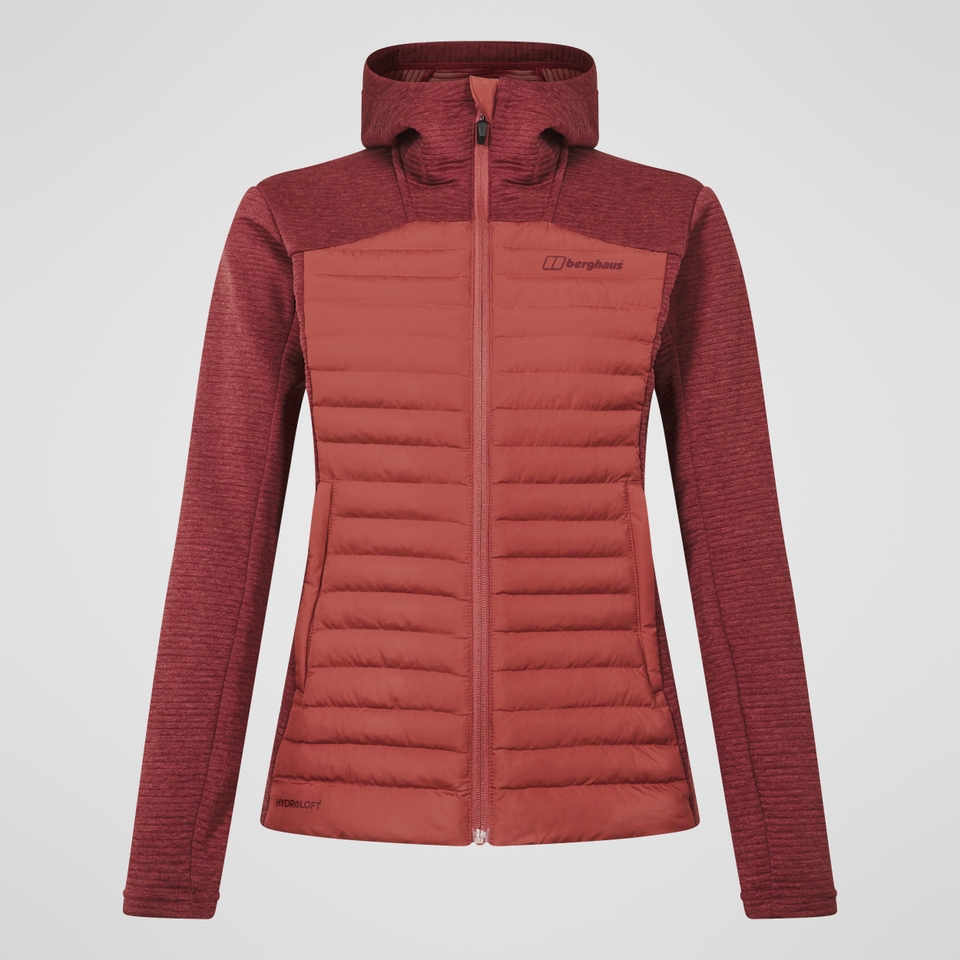 Women's Nula Hybrid Synthetic Insulated Jacket  - Red