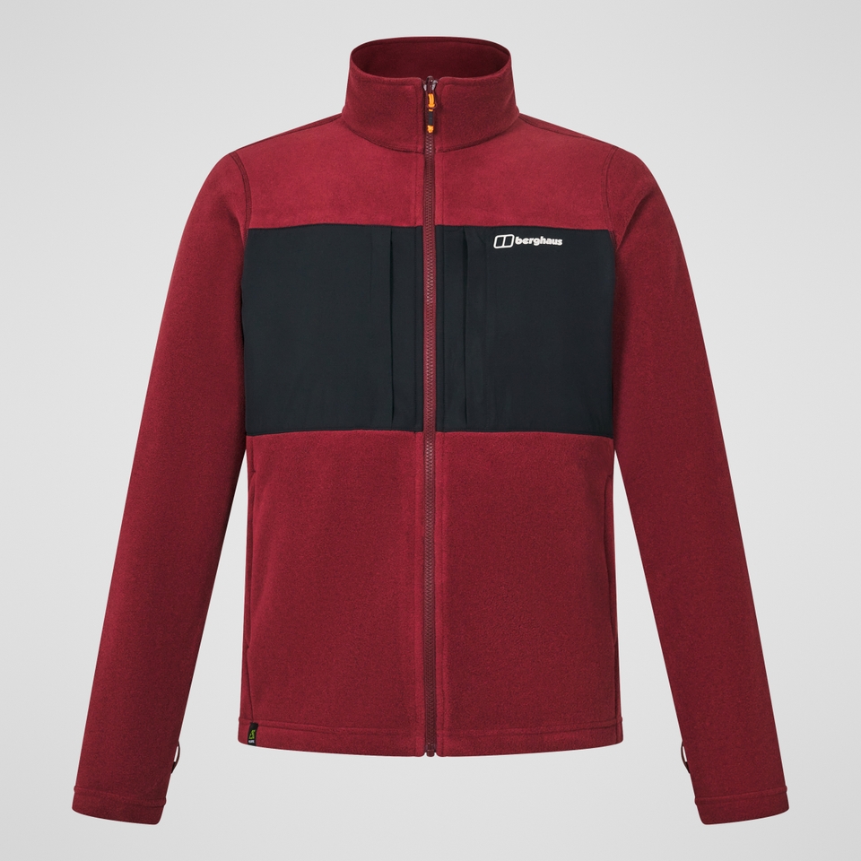 Prism Guide InterActive Polartec Fleecejacke für Herren  - Rot/Schwarz