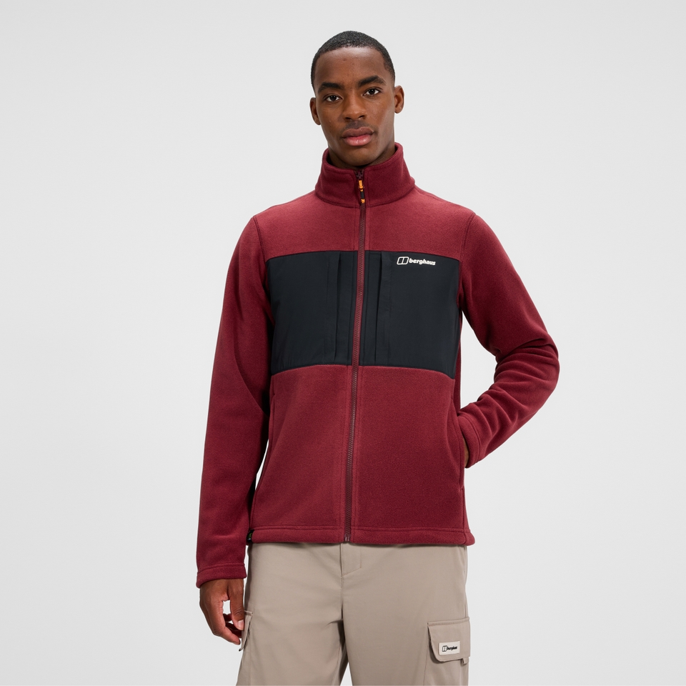 Prism Guide InterActive Polartec Fleecejacke für Herren  - Rot/Schwarz