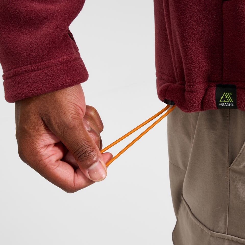 Prism Guide InterActive Polartec Fleecejacke für Herren  - Rot/Schwarz