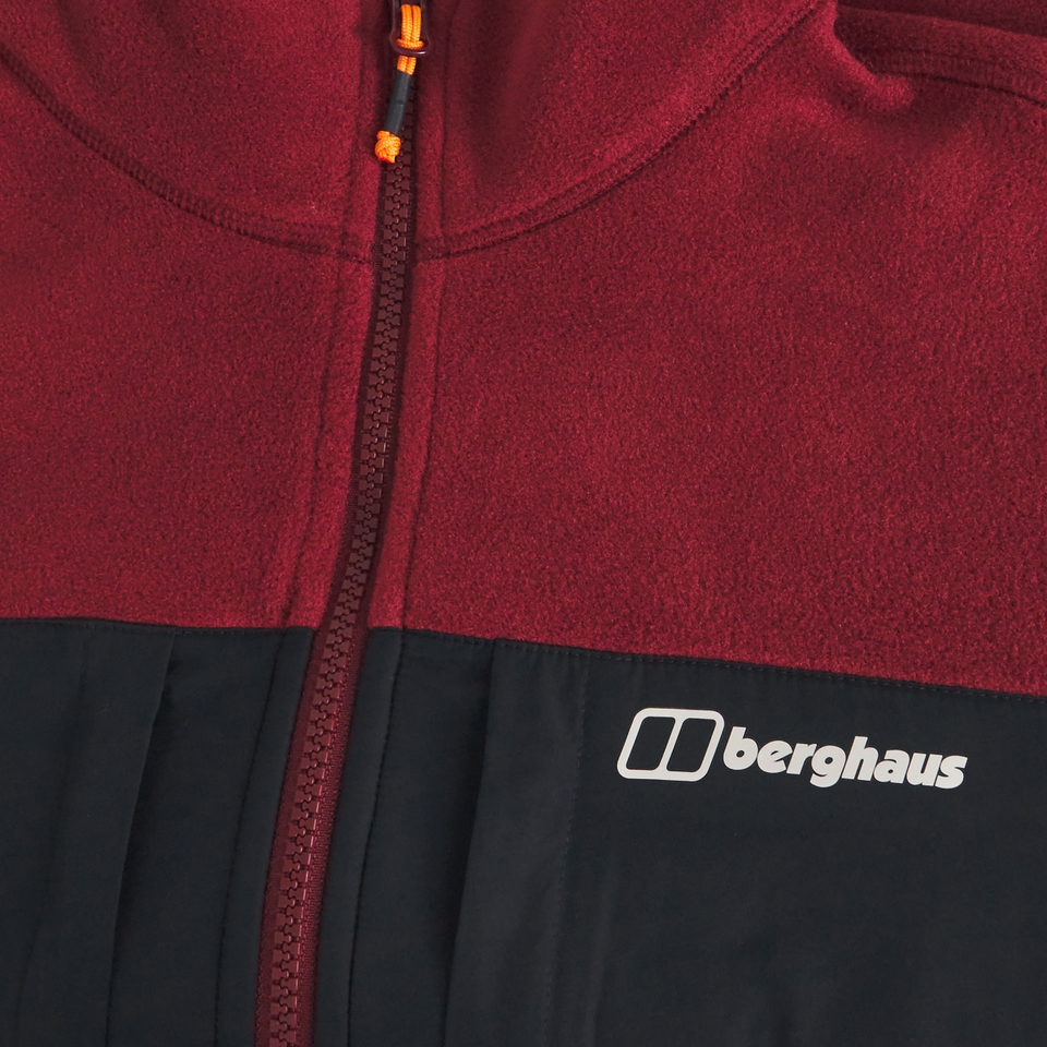 Prism Guide InterActive Polartec Fleecejacke für Herren  - Rot/Schwarz