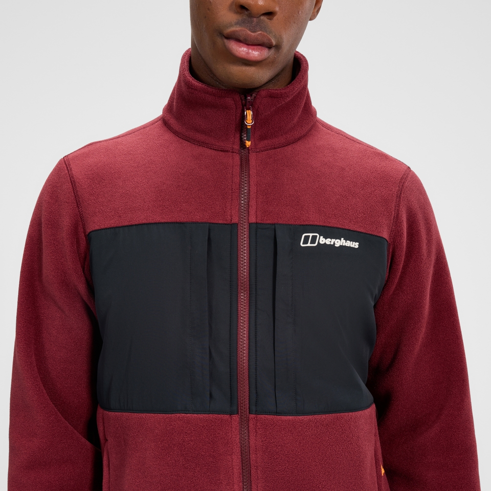 Prism Guide InterActive Polartec Fleecejacke für Herren  - Rot/Schwarz