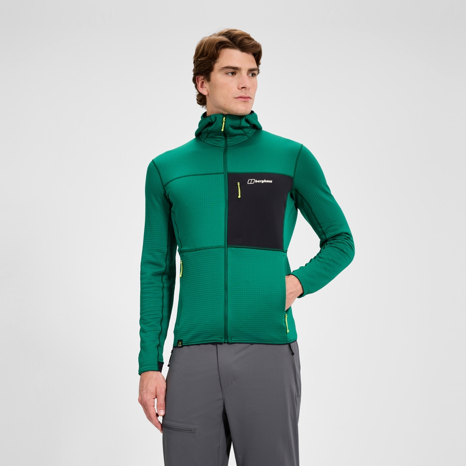 BERGHAUS M RIDGE-HIKER HOODY GRN/BLK