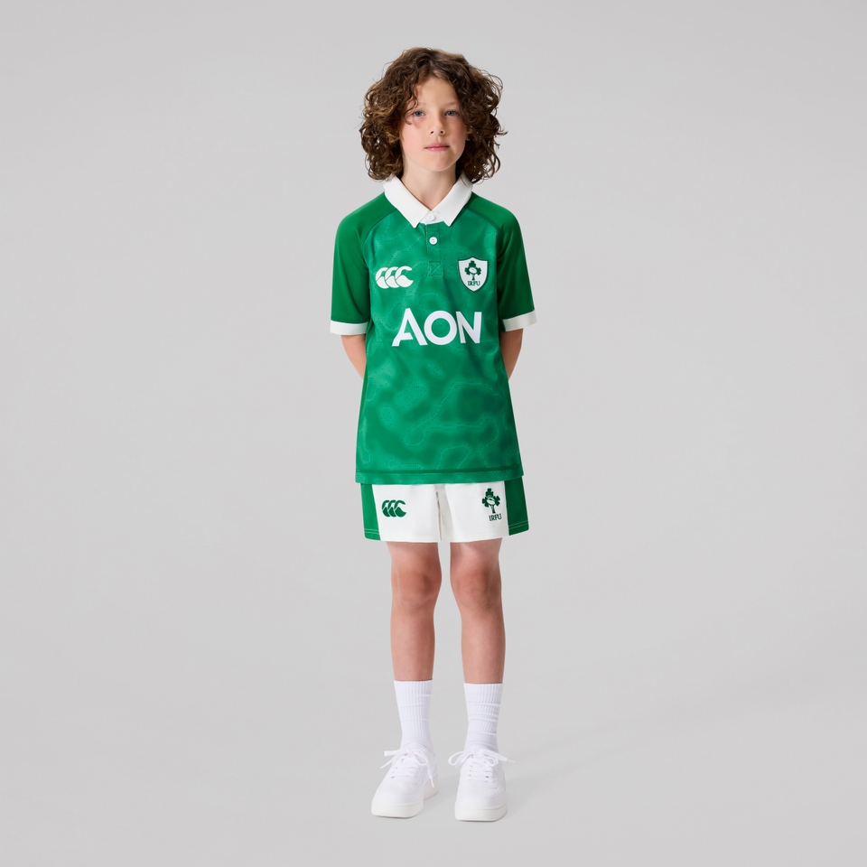 Mens Ireland Home Match Shorts White/Green
