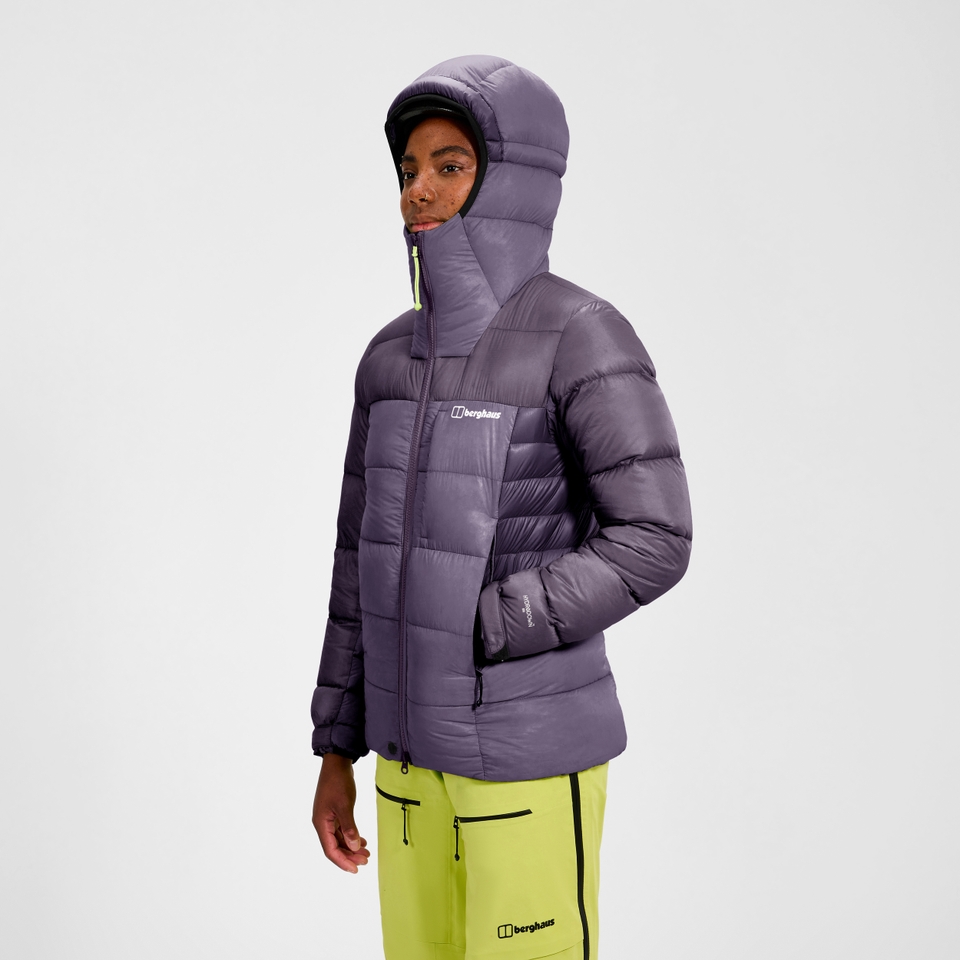 MTN Arete Ultra Daunen-Hoody für Damen - Lila