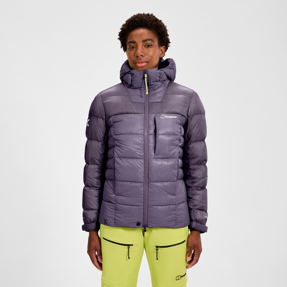 MTN Arete Ultra Daunen-Hoody für Damen - Lila
