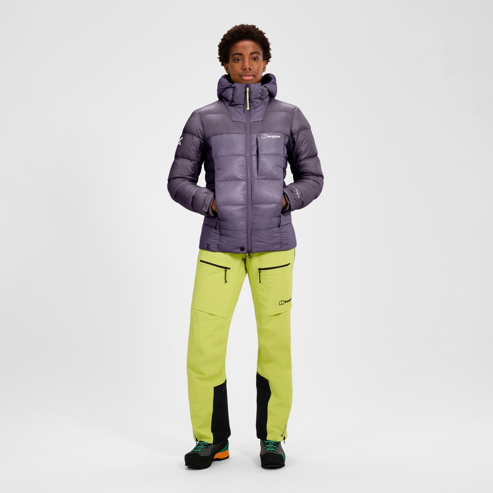 MTN Arete Ultra Daunen-Hoody für Damen - Lila