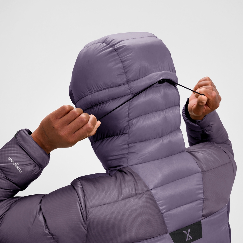 MTN Arete Ultra Daunen-Hoody für Damen - Lila
