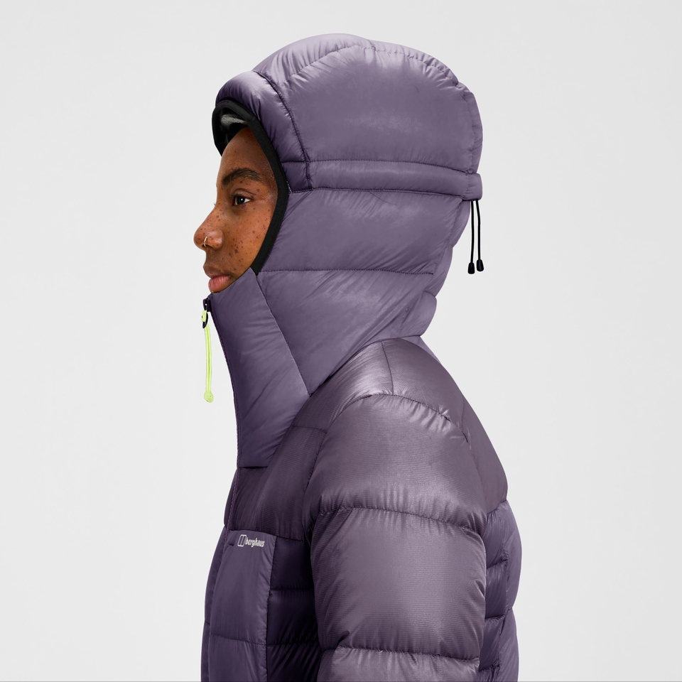 MTN Arete Ultra Daunen-Hoody für Damen - Lila