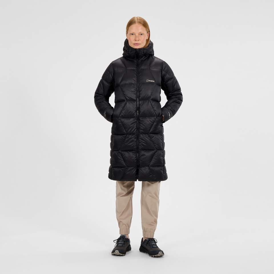 Women's Explorer Long Down Jacket - Black