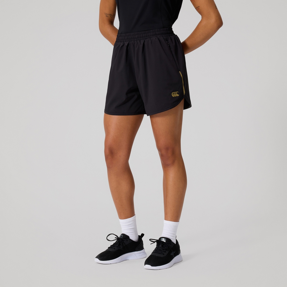 WOMENS TEMPO+ TRAINING SHORT BLACK