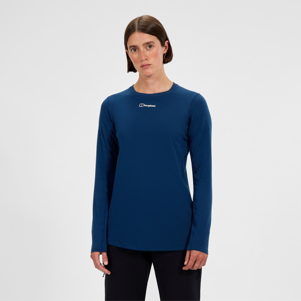 Women's Delta Long Sleeve Tech Tee - Blue
