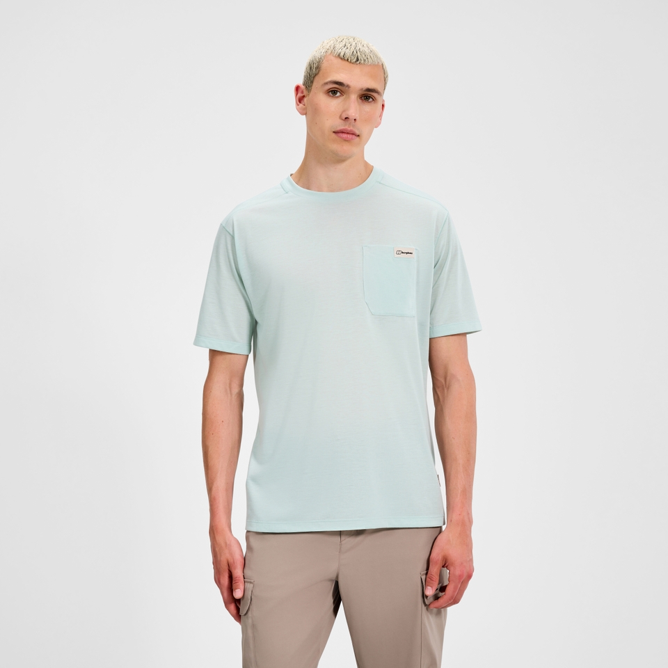 Men's Relaxed Short Sleeves Tech Tee - Green