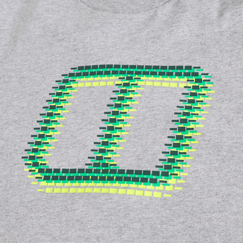 Men's Glitched Blocks Tee - Grey