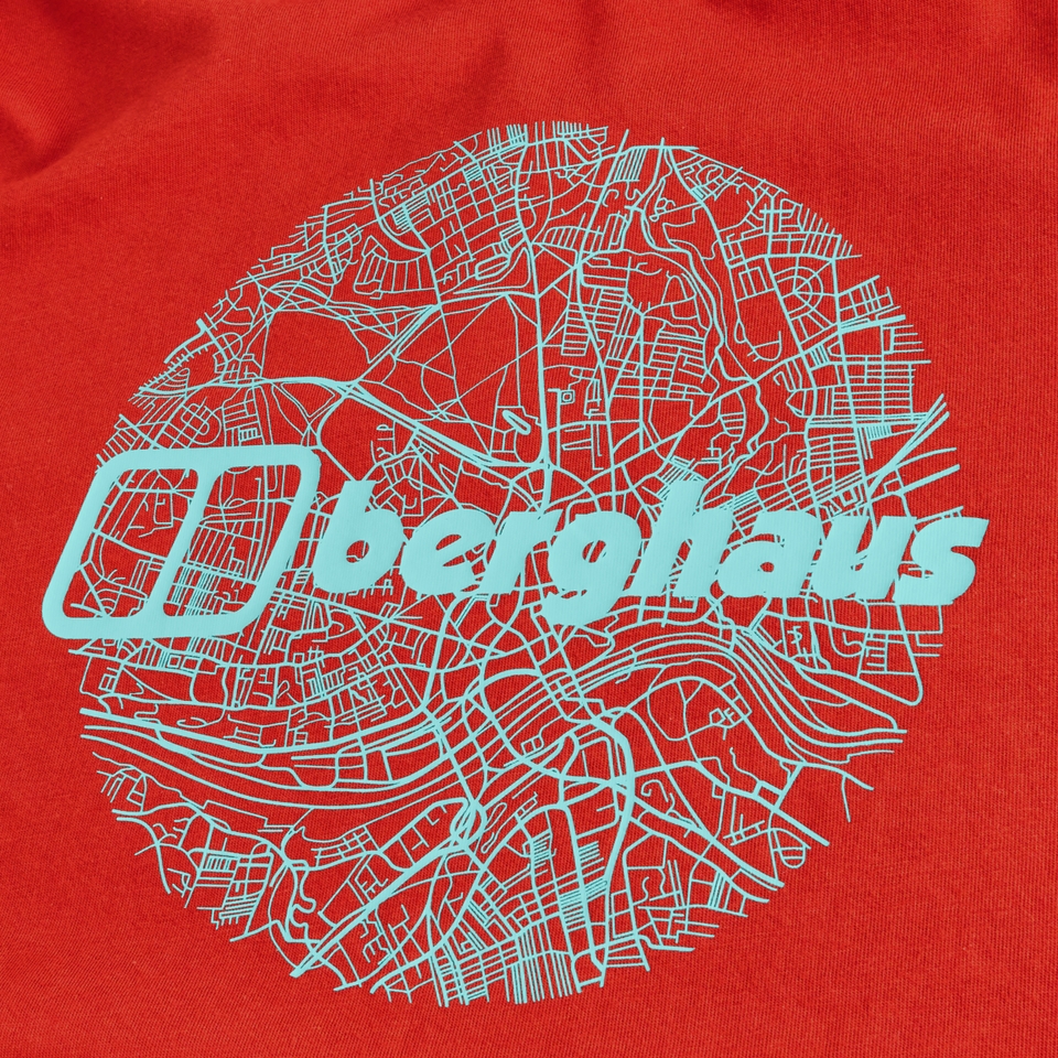 Map Of The Toon T-Shirt für Herren - Orange