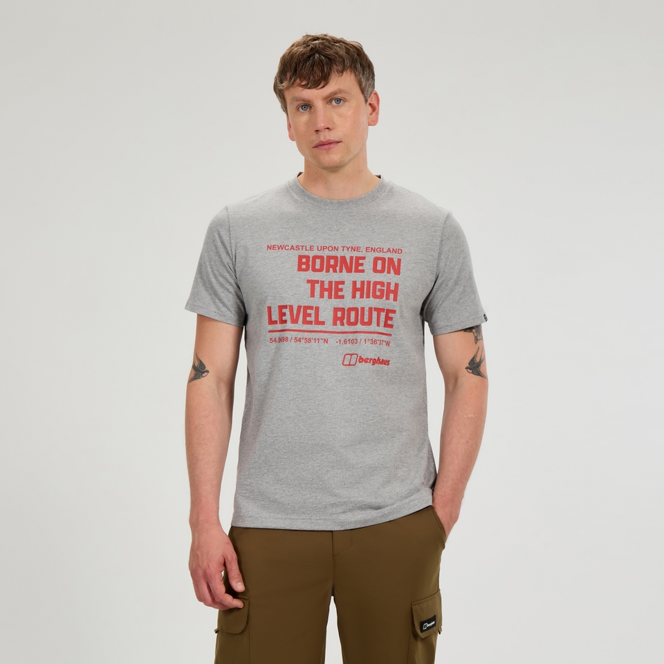 Men's High Level Route Tee - Grey