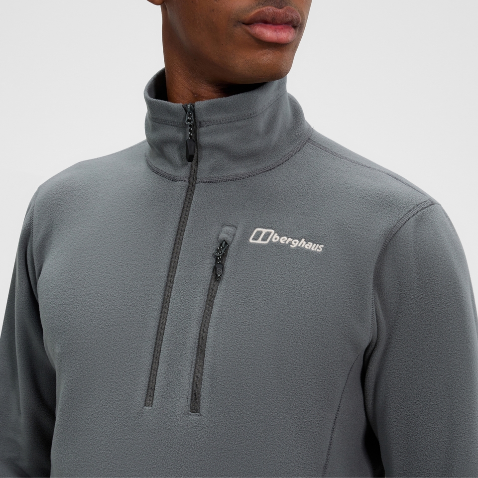 Men's Prism Micro Half Zip Polartec Fleece  - Grey