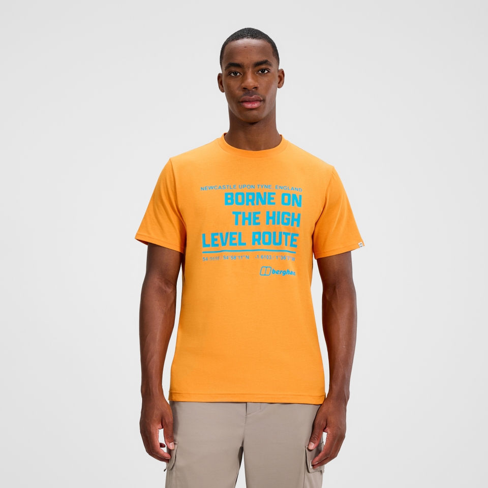 Men's High Level Route Tee - Orange