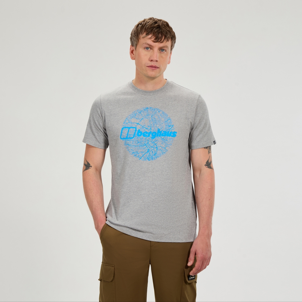 Men's Map Of The Toon Tee - Grey