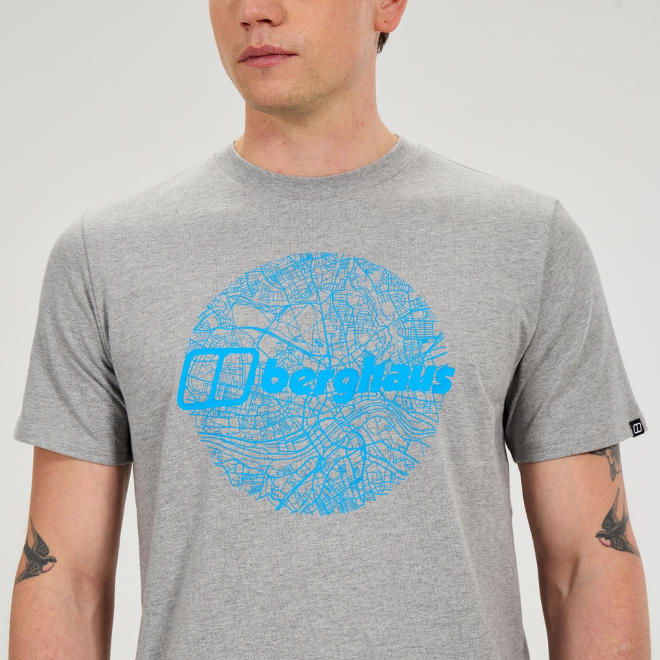 Men's Map Of The Toon Tee - Grey