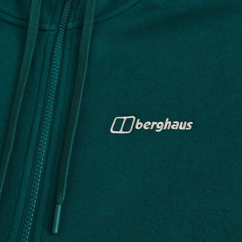 Logo Hoody mit Reißverschluss für Herren  - Grün