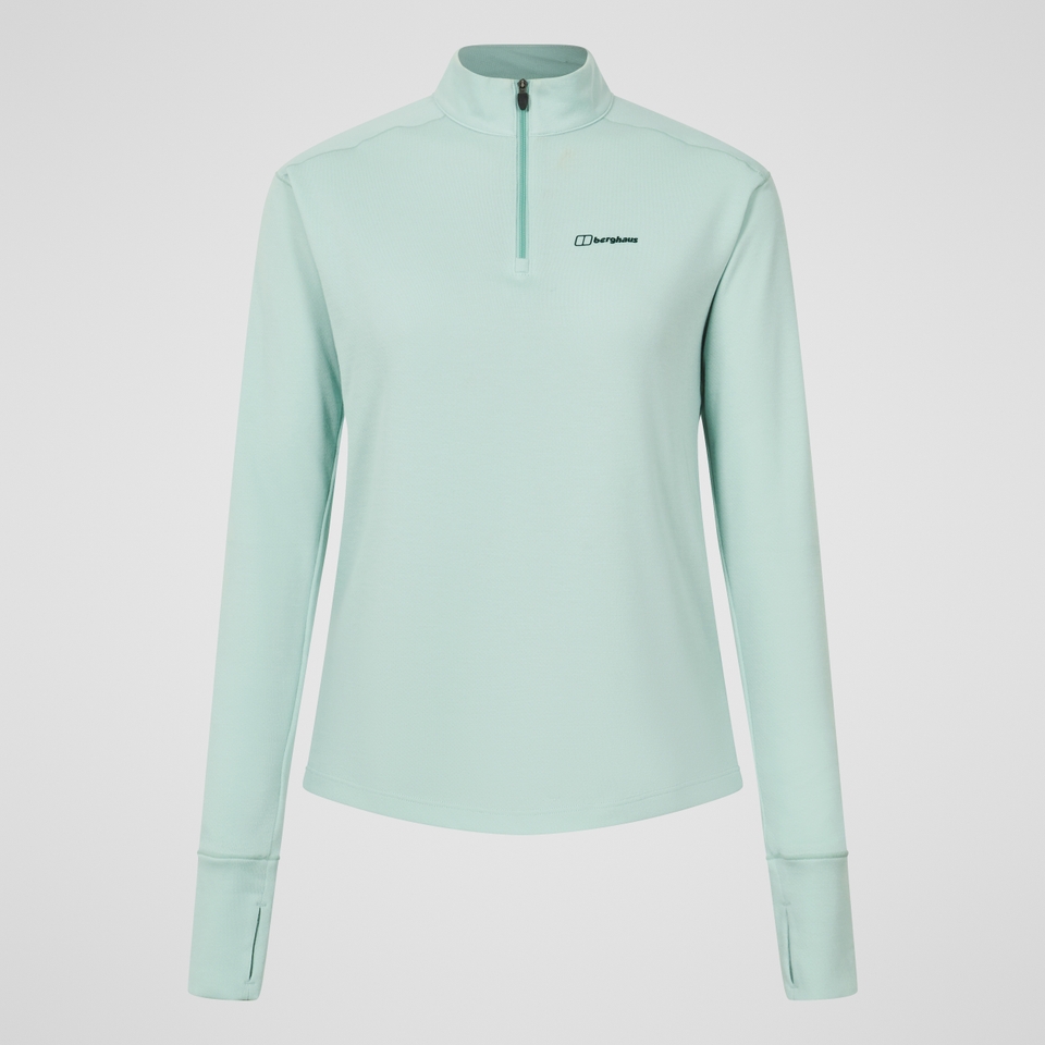 Ivyhill Half Zip Oberteil für Damen - Grün