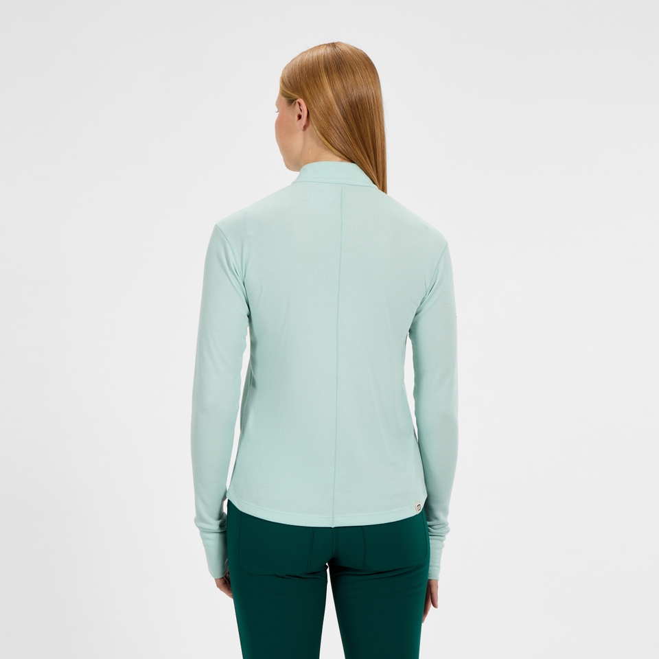 Ivyhill Half Zip Oberteil für Damen - Grün