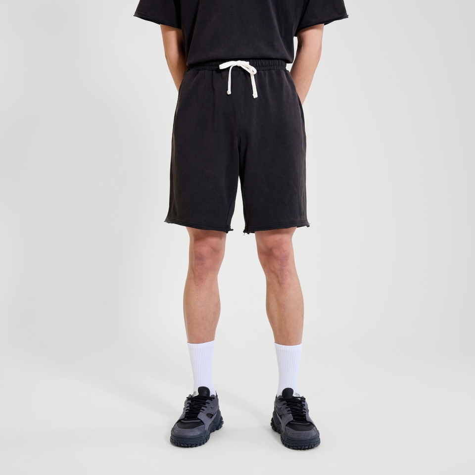 Fleece-Shorts Trevor für Herren Washed Black